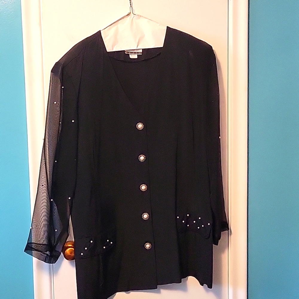 Black dress jacket/shirt